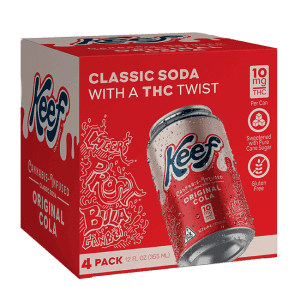 Keef cannabis-infused cola pack with THC twist