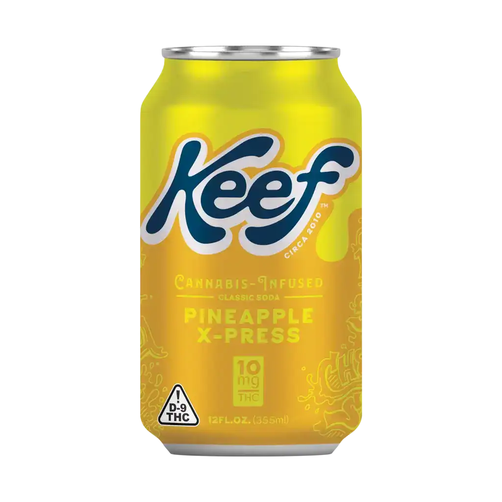 Buy Keef Pineapple Express THC Soda | Keef Brands Hemp